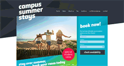 Desktop Screenshot of campussummerstays.co.nz